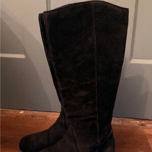 UGG Tall Black Suede Over-the-Knee Boots